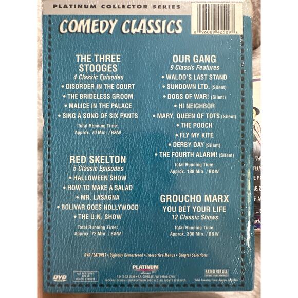 3 DVD set of THE THREE STOOGES , each 1 has 2 cds each. One is new Still Sealed - Picture 3 of 10